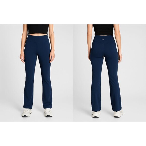 Old Navy Active Womens Extra High-Rise Slim Boot-Cut Go-Dry Pants Blue Medium - Picture 13 of 13